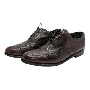 Florsheim Men's Lexington Wingtip Oxford Dress Shoes Burgundy Leather Size 9